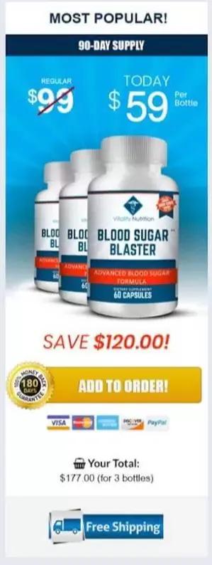Blood Sugar Blaster - 6 bottles